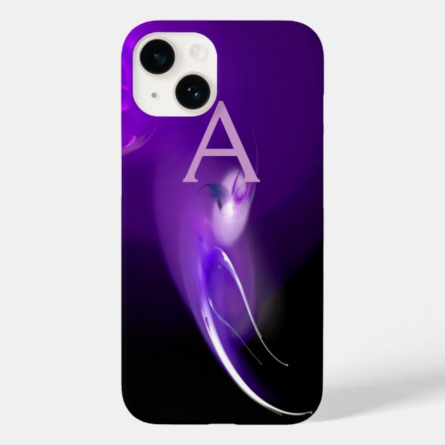 LEICHTE GEBURT IM LILA MONOGRAMM Case-Mate iPhone HÜLLE (Rückseite)