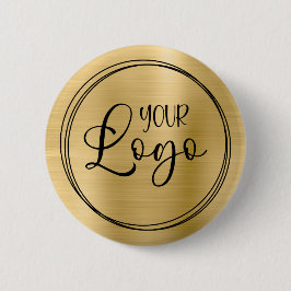 Leichte Gold-Folien Hier finden Sie Ihr Firmenlogo Button