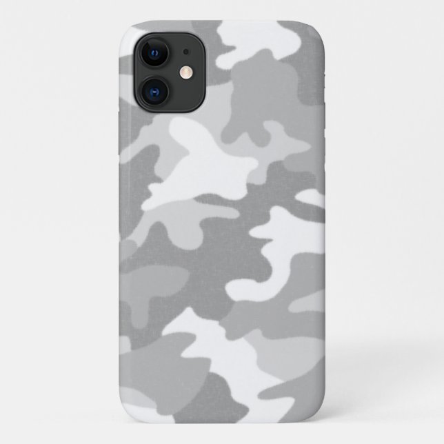Leichte graue Camouflage Case-Mate iPhone Hülle (Rückseite)