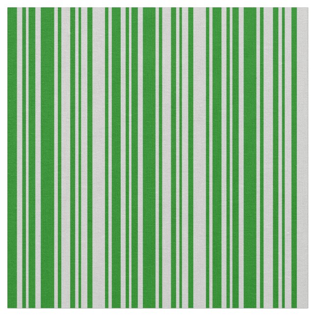 Leichte graue und grüne Linien Stoff (Nahaufnahme)