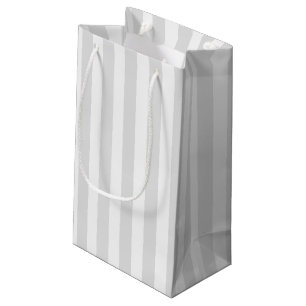 Leichte, graue und weiße Streifen Kleine Geschenktüte