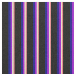Leichte Korallen, Tan, dunkle Violette, blaue und  Stoff