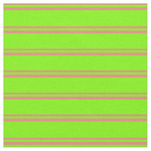 Leichte Korallen und grüne, farbige Linien Stoff
