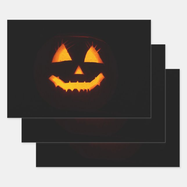 Leichte Kürbislaterne Geschenkpapier Set (Set)