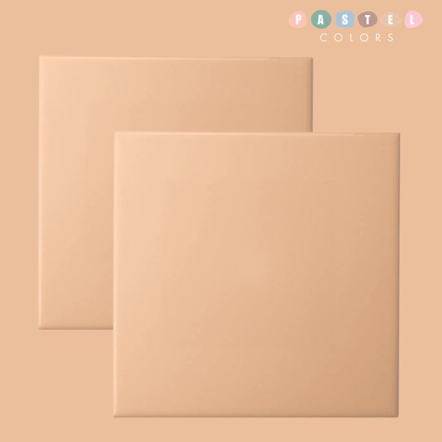Leichte Lachs Weich gelblich orange Farbe Fliese (Light Salmon Soft Pale Orange Yellow Color Ceramic Tile)