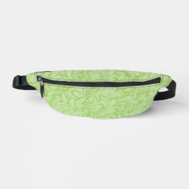 LEICHTE LEAF GRÜNE VERZIERTE BLÜH-PATTER BAUCHTASCHE