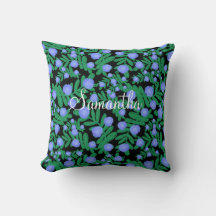 Leichte Lila Blume mit Blumenmuster und Pflanze mi