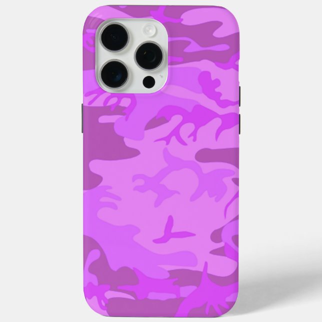 Leichte Lila Camouflage Case-Mate iPhone Hülle (Rückseite)