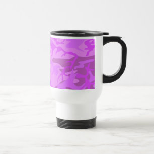 Leichte Lila Camouflage Reisebecher
