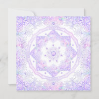 leichte lila Schneeflocke & glitzerndes Herz