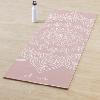 Leichte Lotus Rose Mandala Custom Yoga Mat Yogamatte