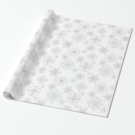 Leichte Mandala-Blume-Ornamente nahtlos Muster Geschenkpapier