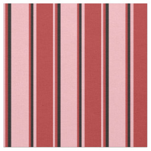 Leichte rosa, rote und schwarze farbige Streifen Stoff