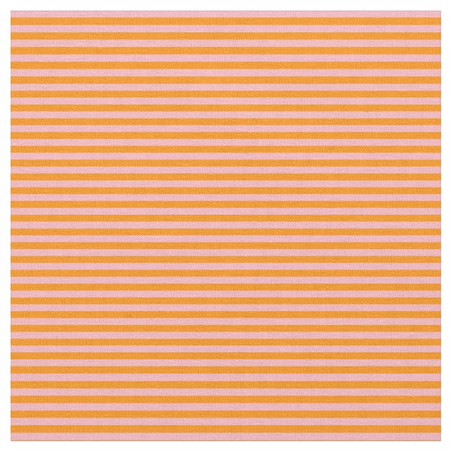 Leichte, rosa und dunkelorange Linien Stoff (Nahaufnahme)