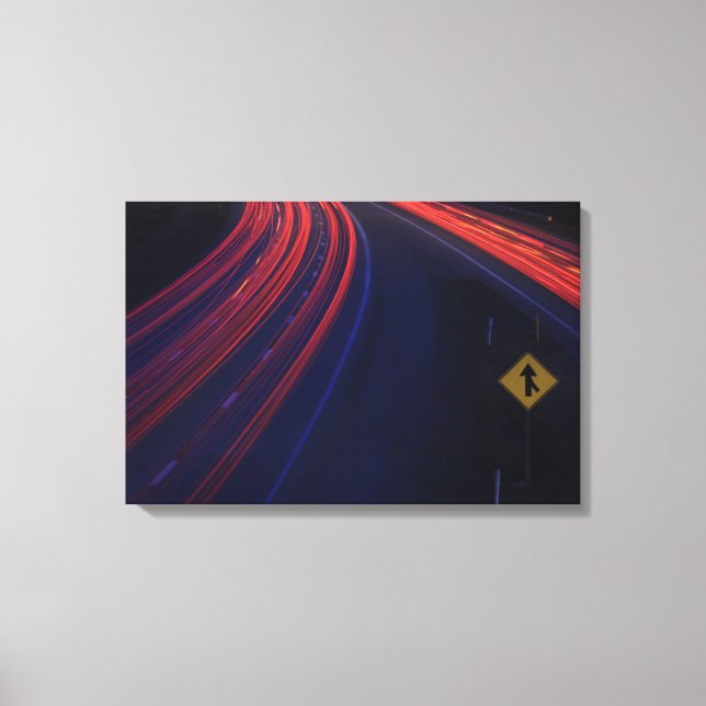 Leichte Schwänze für den Fahrzeugverkehr Leinwanddruck (Vorderseite)