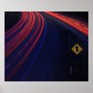 Leichte Schwänze für den Fahrzeugverkehr Poster