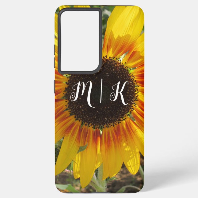 Leichte Sommersonnenblume Samsung Galaxy Hülle (Rückseite)