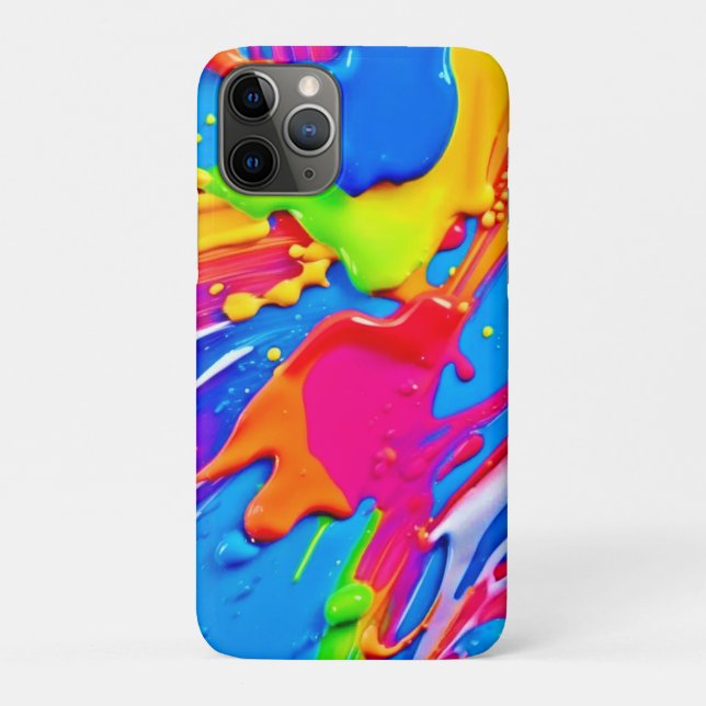 Leichte Spritzer-Farbburstgestaltung Case-Mate iPhone Hülle (Rückseite)