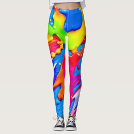 Leichte Spritzer-Farbburstgestaltung Leggings