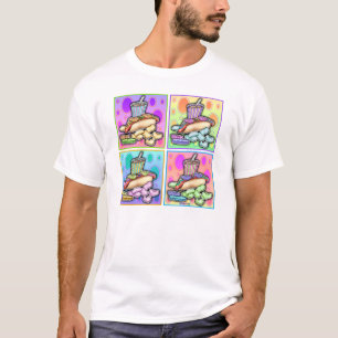 Leichte T-Shirts - Pop Art Hot Dog mit Chips und e