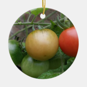 Leichte Tomaten-Ornament Keramikornament