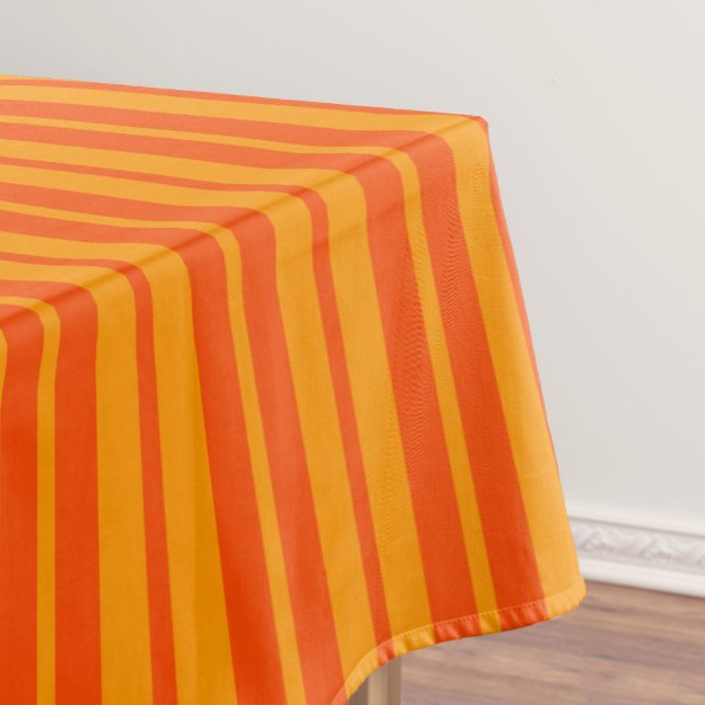 Leichte und dunkle Orange Stilelemente Design Tischdecke (Von Creator hochgeladen)