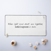 Leichte und dunkle Schreibtischmatte