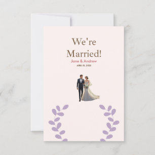 Leichte und komfortable Einladung zur Hochzeit, ge