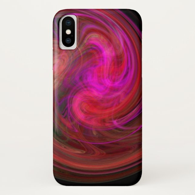 LEICHTE VORTEX, leuchtend rot Case-Mate iPhone Hülle (Rückseite)