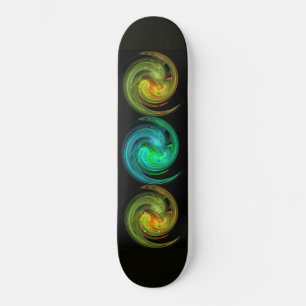 LEICHTE VORTEX, schwarz-blau-gelb-orange Skateboard