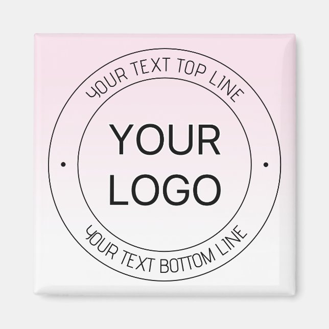 Leichter Austausch von Logos und bearbeitbarer Tex Magnet (Vorne)