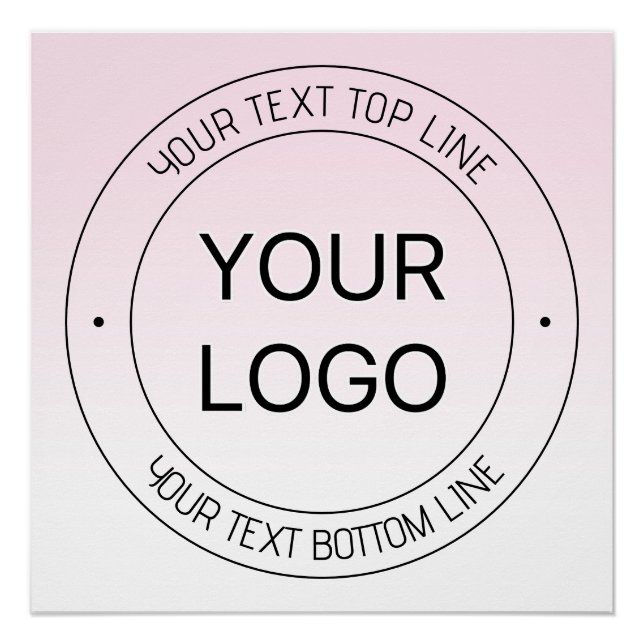 Leichter Austausch von Logos und bearbeitbarer Tex Poster (Vorderseite)