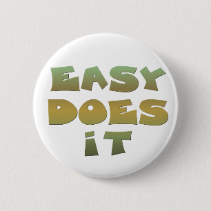 Leichter geht es Erholungs-Slogan-Zitat grüner gol Button
