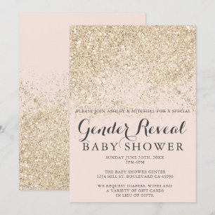 leichter Gold Glitzer rot Rosa Geschlecht offenbar Einladung
