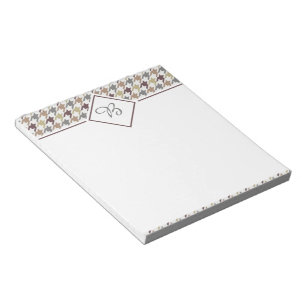 Leichter Houndstooth Notizblock