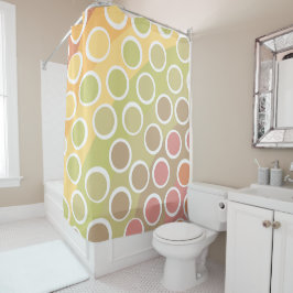 Leichter Retro Regenbogen mit Polka Dots Duschvorh Duschvorhang
