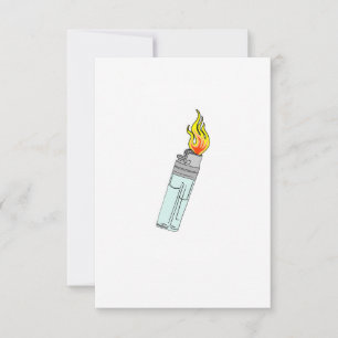 Leichter und Flammendesign Dankeskarte