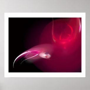 LEICHTER VOGEL IN ROT POSTER