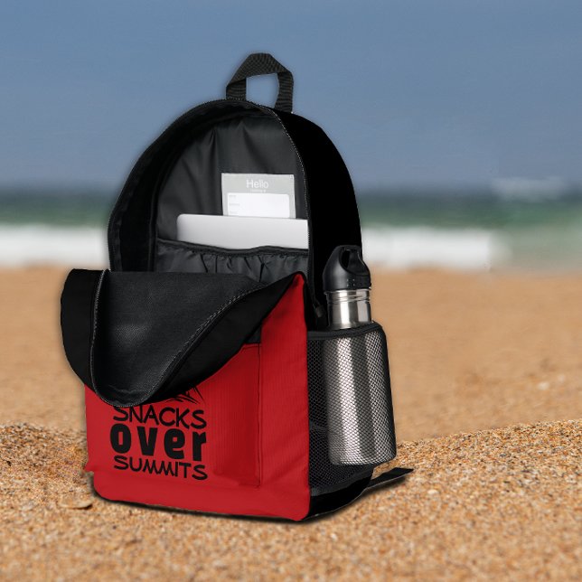 Leichter Wander-Rucksack rot schwarz Geschenk Bedruckter Rucksack (Von Creator hochgeladen)