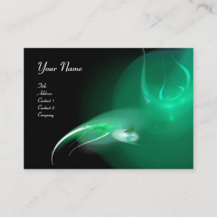 LEICHTES BIRD MONOGRAM Lebendig schwarz-grün Visitenkarte