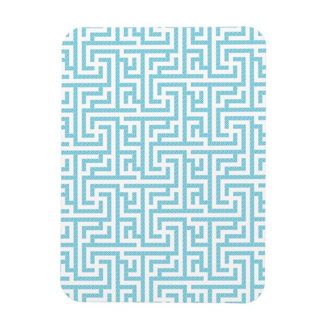 Leichtes blaues und weißes Labyrinth Magnet (Vertikal)