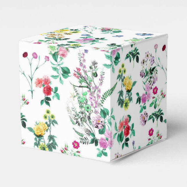 Leichtes Frühlingsblumenmuster Geschenkschachtel (Vorderseite)