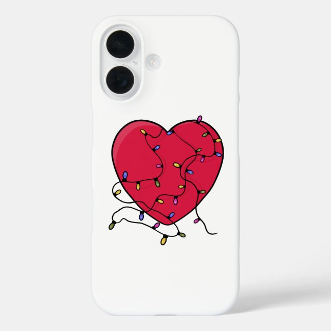 Leichtes Herz iPhone 16 Hülle (Rückseite)