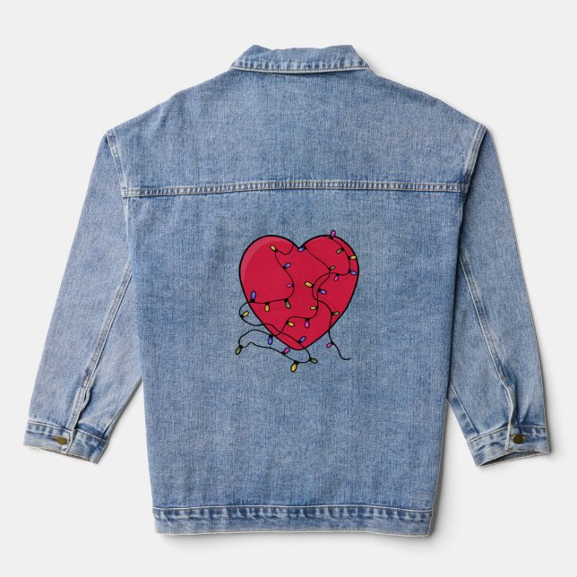 Leichtes Herz Jeansjacke (Rückseite)