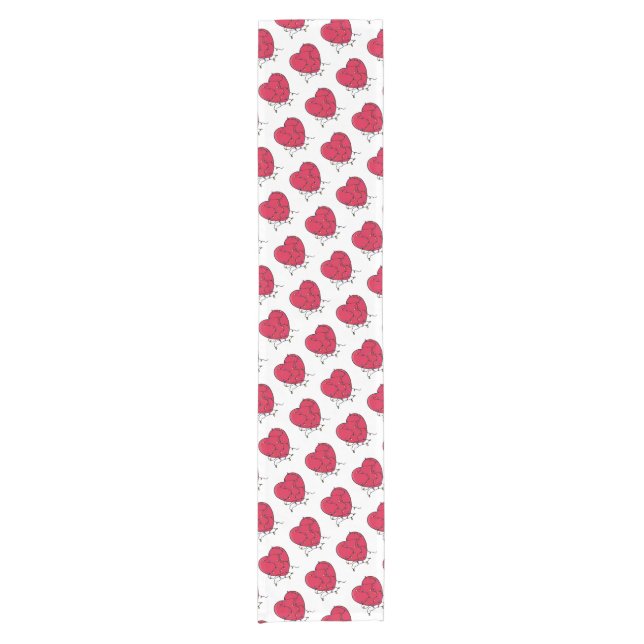 Leichtes Herz Kurzer Tischläufer (Vorderseite)