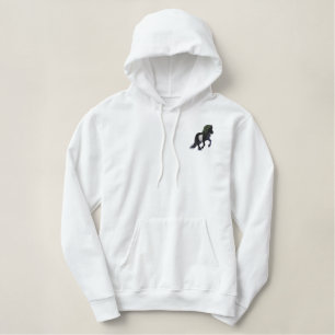 Leichtes Islandpferd Stickerei Bestickter Hoodie