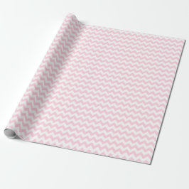 Leichtes rosa und weißes Zickzack Schleifpapier Geschenkpapier