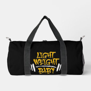 Leichtgewicht Baby Lustige Gym-Typografie Duffle Bag
