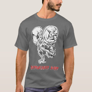 Leichtgewichtiger Baby Skeleton Weightlift Bodybui T-Shirt