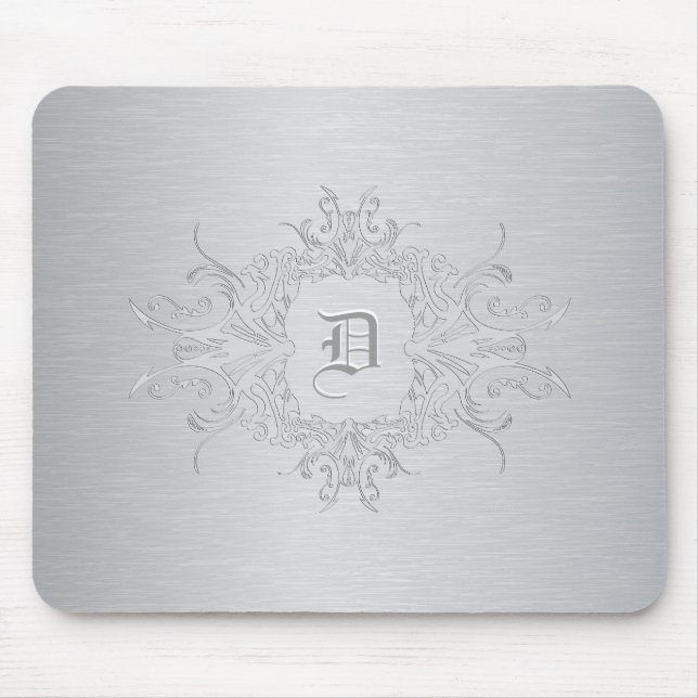 Leichtgrau-Metallische lackierte Aluminiumlackieru Mousepad (Vorne)